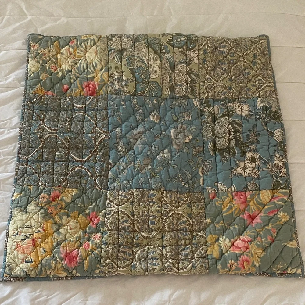 Pottery Barn Neena Patchwork Euro Pillow Sham